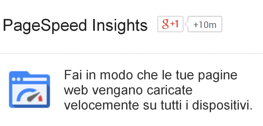 Pagespeed Insights Google velocizza le pagine web per dispositivi mobile