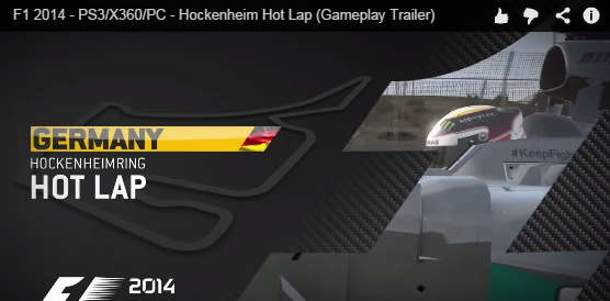 hockenheim f1 2014 video game player hamilton ps3 ps4 xone x360 oc game