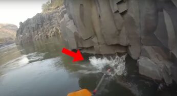 Era tranquillo in canoa, ma qualcosa di assurdo accade…