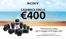 Sony rilancia Cashback sui prodotti di Digital Imaging